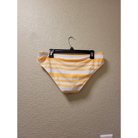 NWT Kona Sol Yellow And White Striped Bikini Bottom Size Large 12-14 - Picture 5 of 5